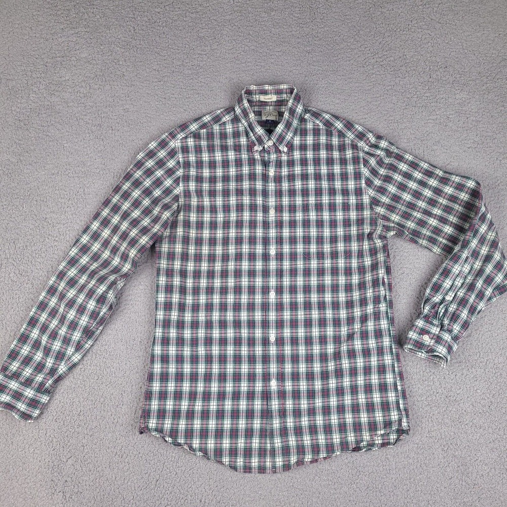 J Crew Shirt Mens Medium Classic Fit Plaid Button‎ Down Multicolor